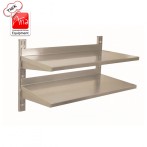 شلف دیواری استیل 2 طبقه عرض 120